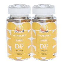 Sana-sol D-vitamiini Mango 120kpl