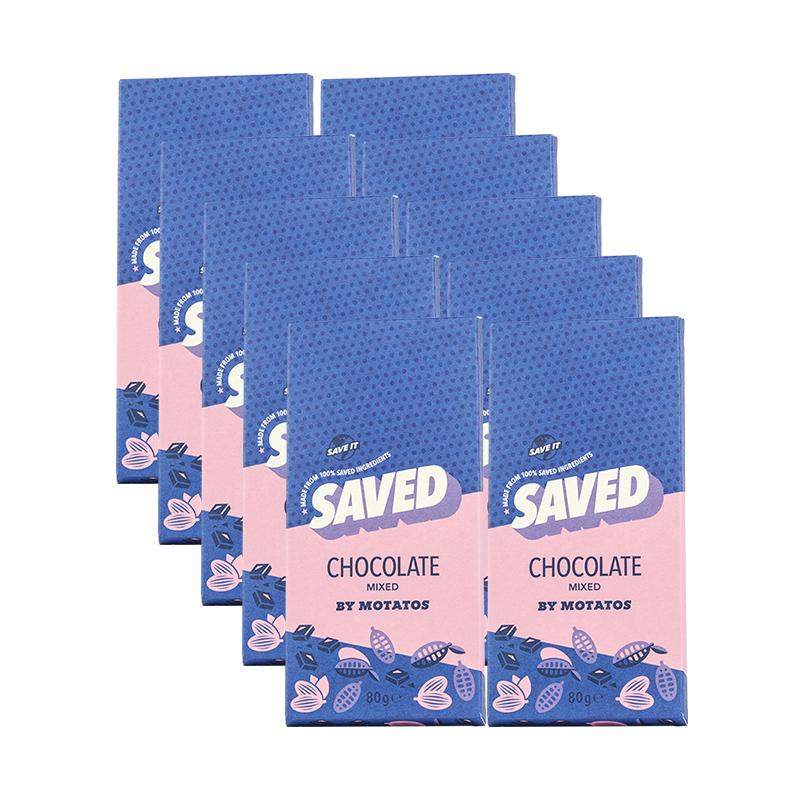 SAVED By Motatos Suklaalevy Mix 10kpl