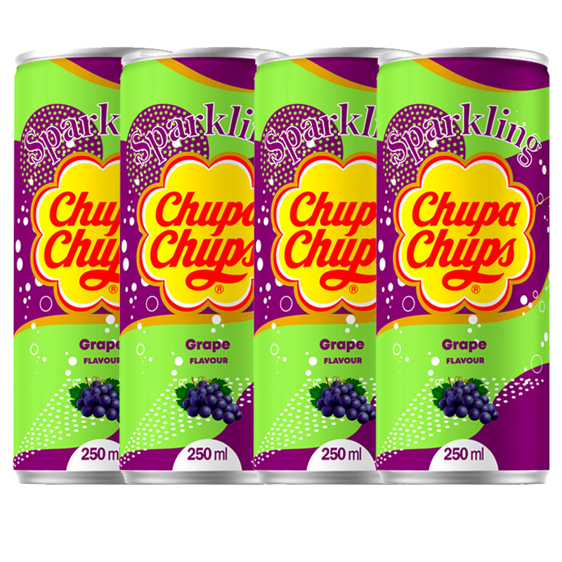 Chupa Chups Virvoitusjuoma Grape 4kpl