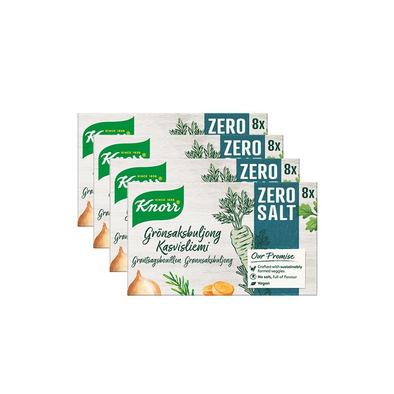 Knorr Kasvisliemikuutiot Suolaton 4-pack