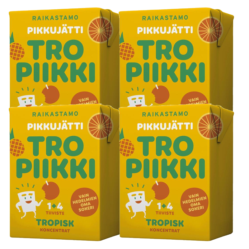 Raikastamo Pikkujättimehutiiviste Tropiikki 4kpl