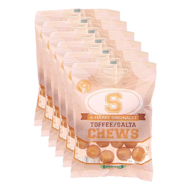 S-Märke Makeispussi Suolainen Toffee 6-pack
