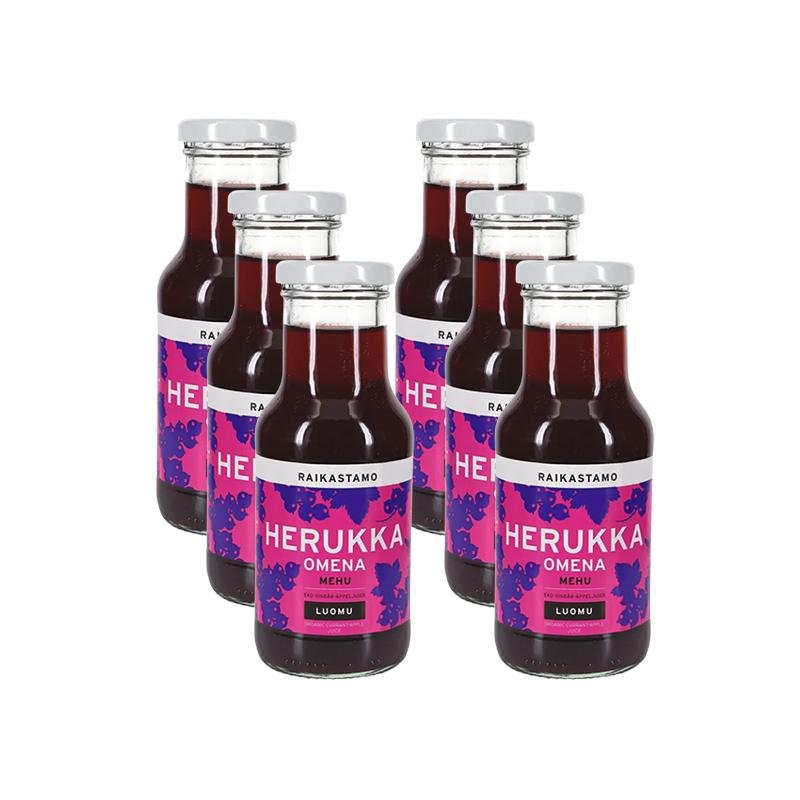 Raikastamo Herukka-omenamehu Luomu 6-pack