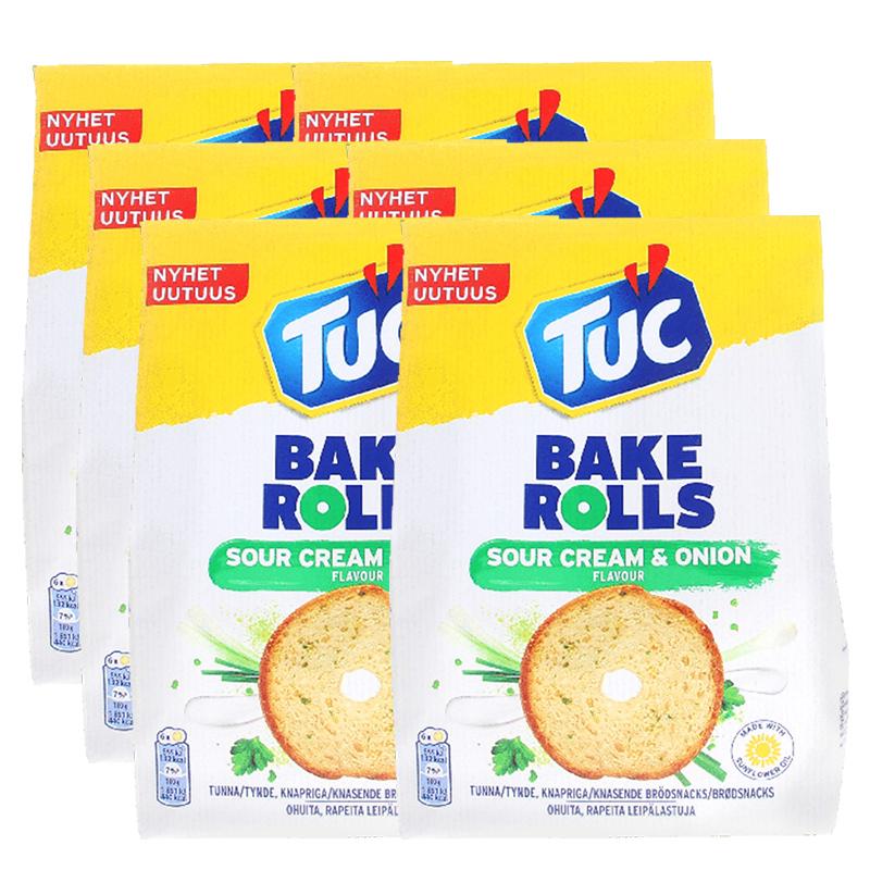 Tuc Leipälastut Sour Cream & Onion 6-pack