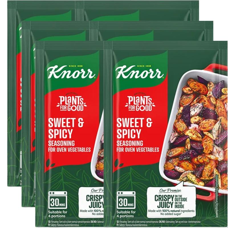 Knorr Mausteseos Kasviksille Sweet & Spicy 6-pack