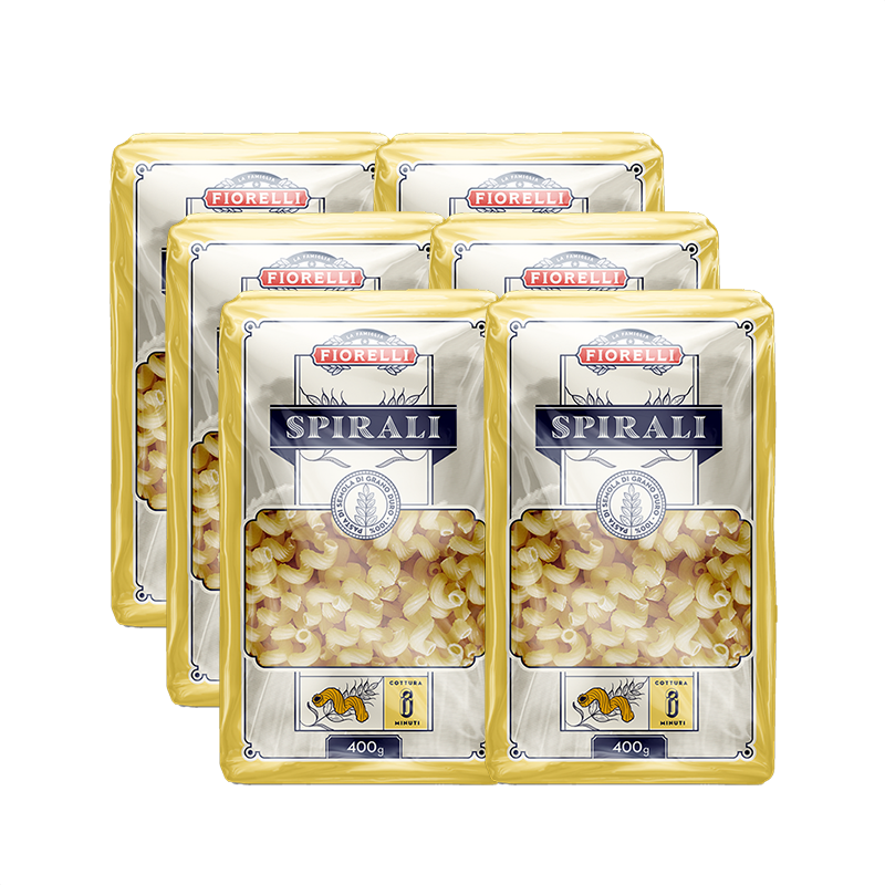 Fiorelli Pasta Spirali 6-pack